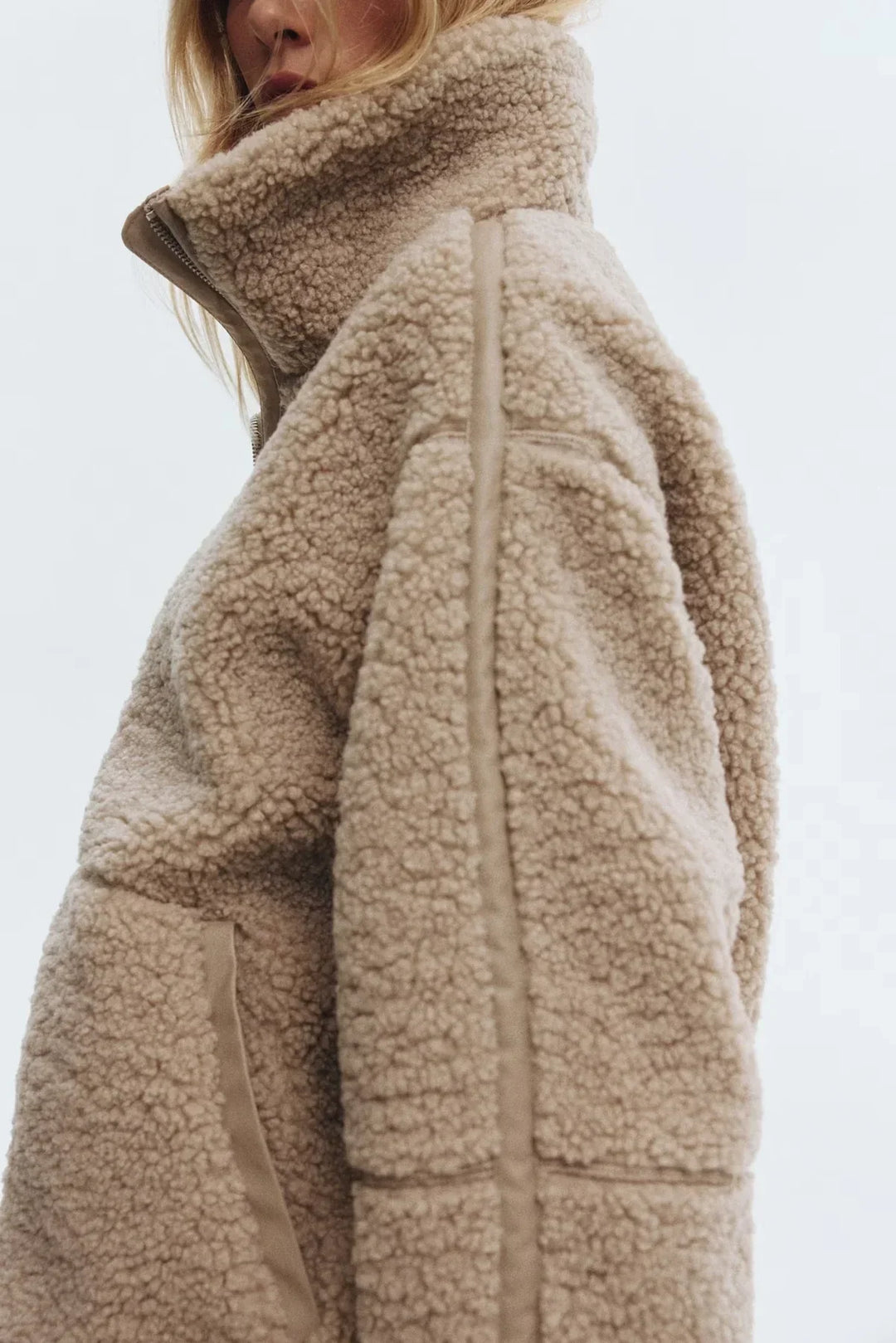 Kaja | Manteau effet peluche