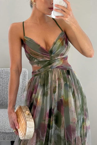 Inès | Belle robe maxi avec imprimé floral