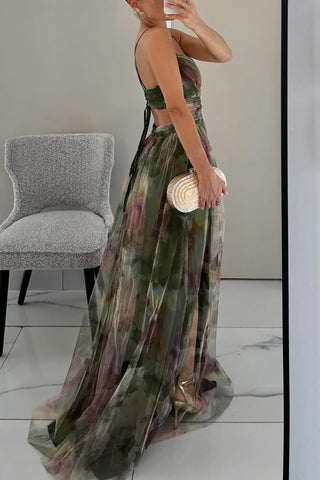 Inès | Belle robe maxi avec imprimé floral