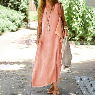 Colette Robe Longue d'Été – Robe Maxi Élégante et Ajustée pour Femme