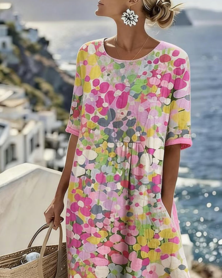 Rosalie | Robe midi florale légère et fluide