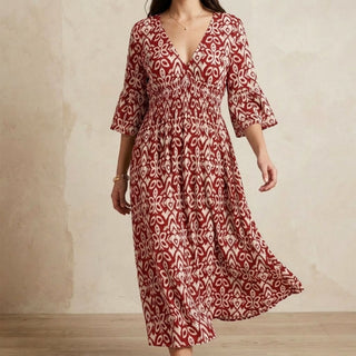 Florale – Robe Longue Élégante et Légère au Style Intemporel