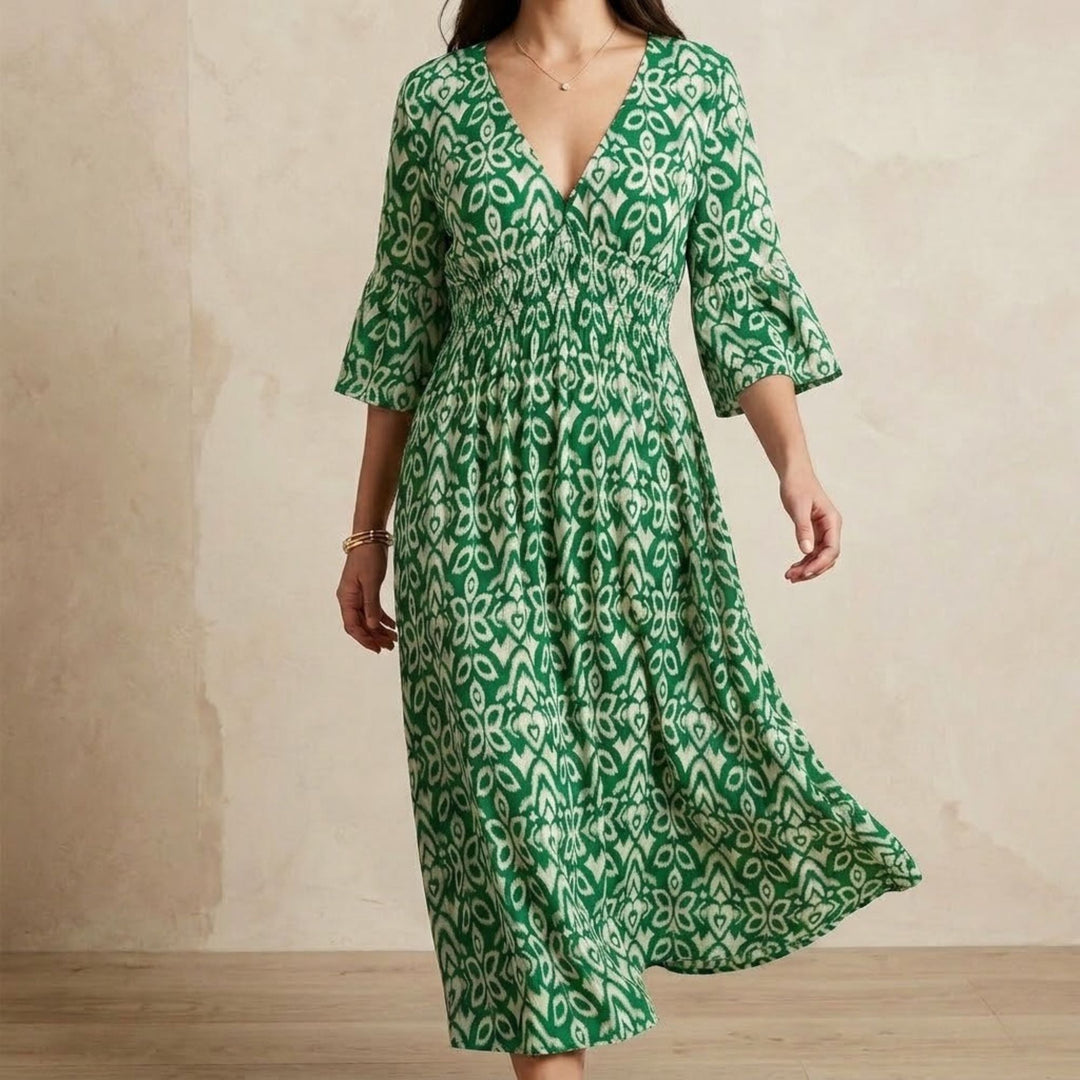 Florale – Robe Longue Élégante et Légère au Style Intemporel