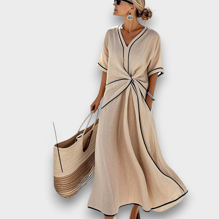Christiane - Robe d'été rayée