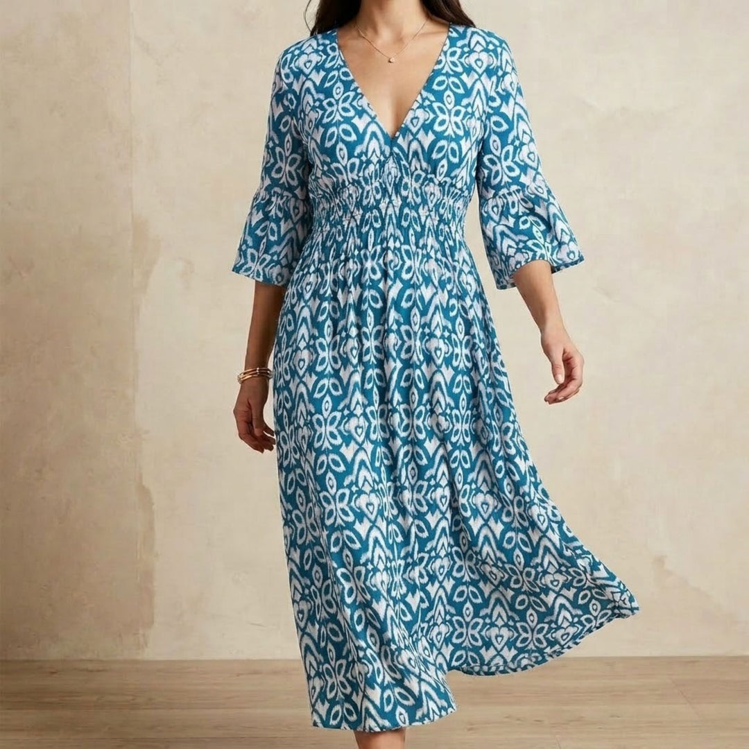 Florale – Robe Longue Élégante et Légère au Style Intemporel