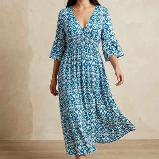 Florale – Robe Longue Élégante et Légère au Style Intemporel