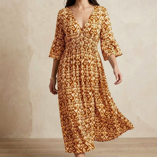 Florale – Robe Longue Élégante et Légère au Style Intemporel