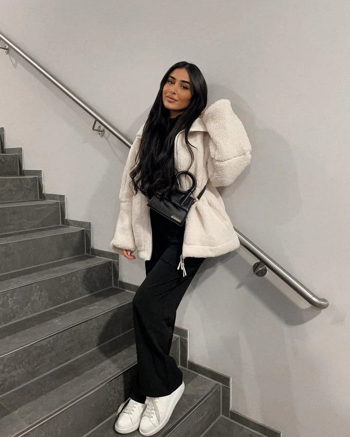 Kaja | Manteau effet peluche