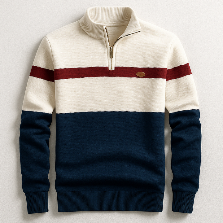 Baptiste | Pull homme avec zip au col