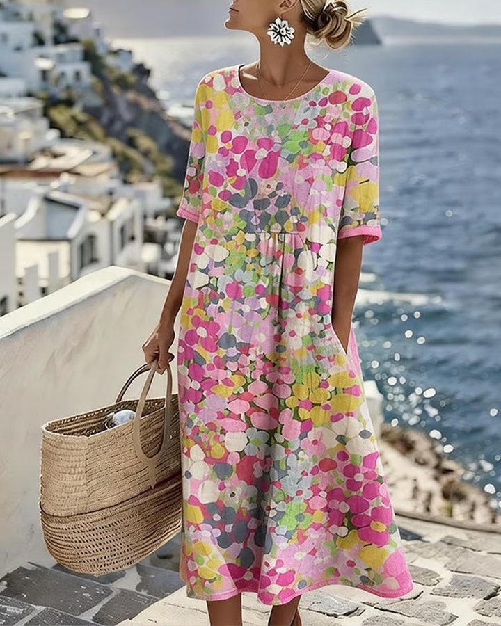 Rosalie | Robe midi florale légère et fluide