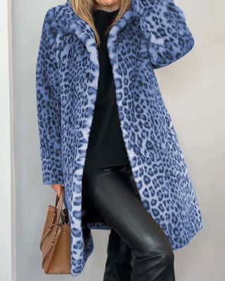 Leia | Manteau long imprimé léopard
