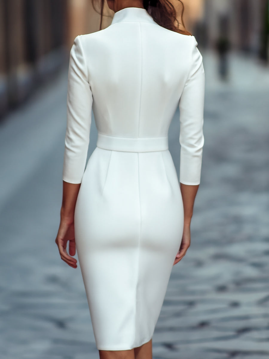 Béatrice | Robe Midi Élégante