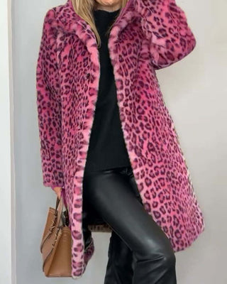 Leia | Manteau long imprimé léopard