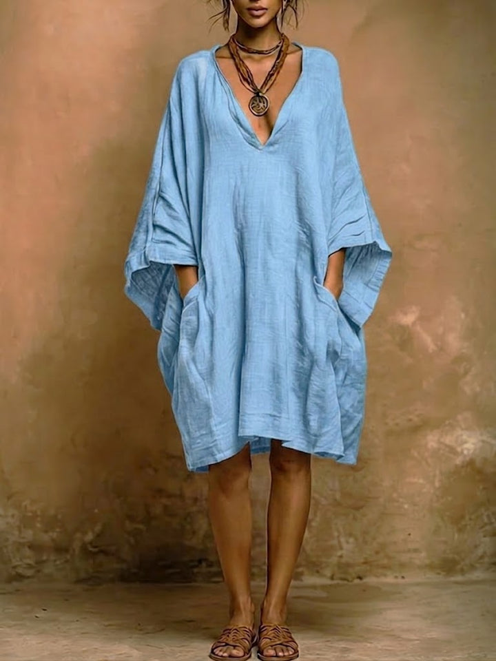 Solène | Robe Midi Bohème Fluide