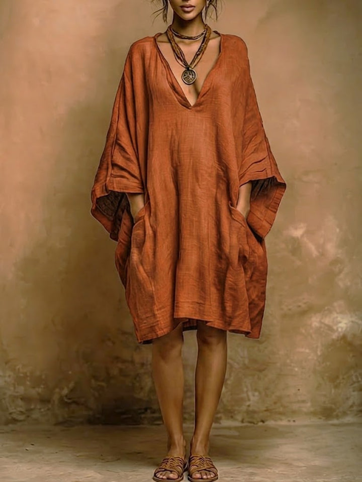 Solène | Robe Midi Bohème Fluide