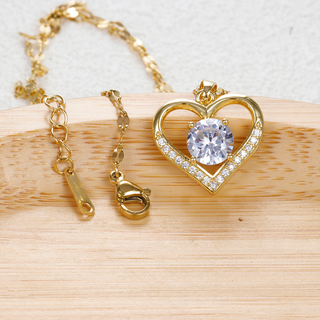 Amélia | Parure collier et bague plaquée or