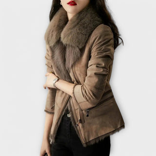 Mariana | Manteau en peau lainée