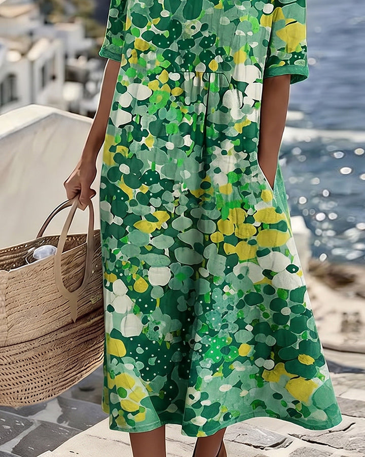 Rosalie | Robe midi florale légère et fluide