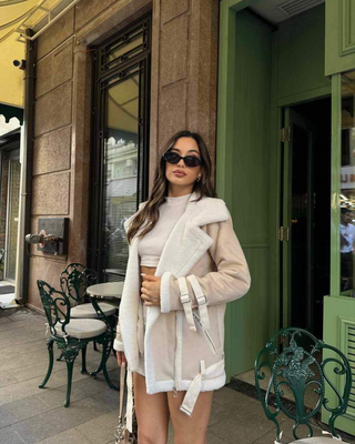 Elsa | Manteau en fausse fourrure