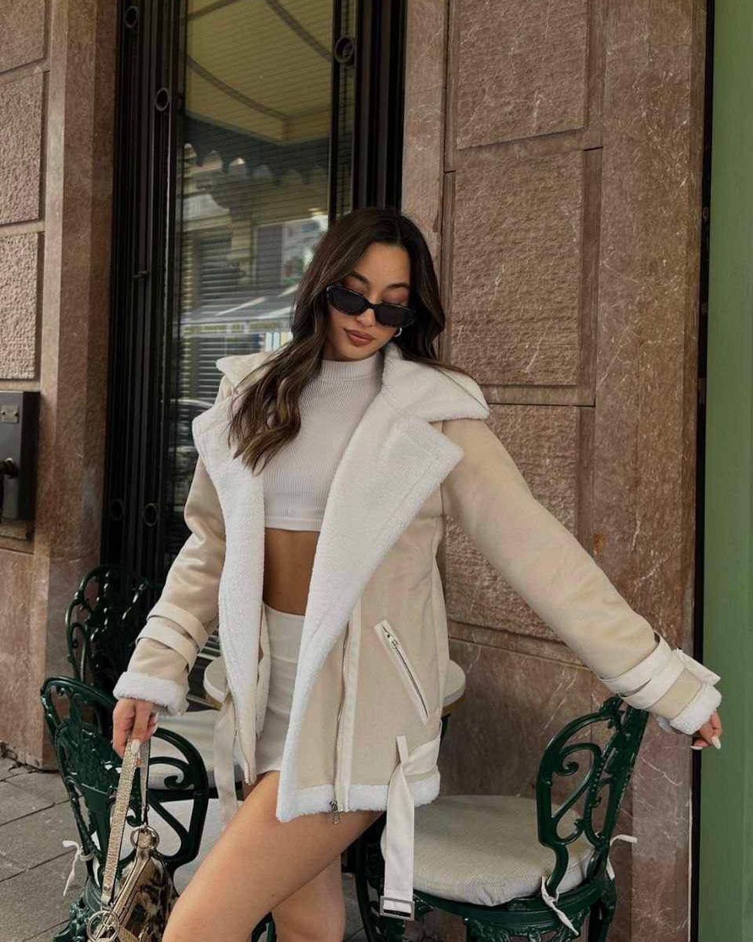 Elsa | Manteau en fausse fourrure