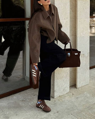 Samira | Veste rétro coupe ample