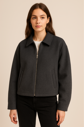 Samira | Veste rétro coupe ample
