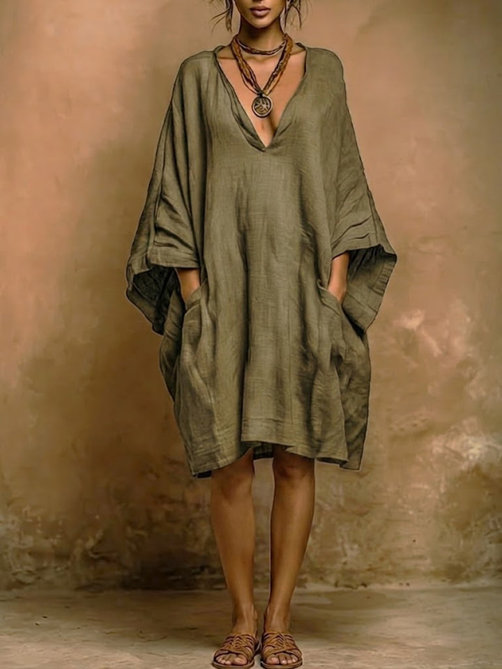 Solène | Robe Midi Bohème Fluide