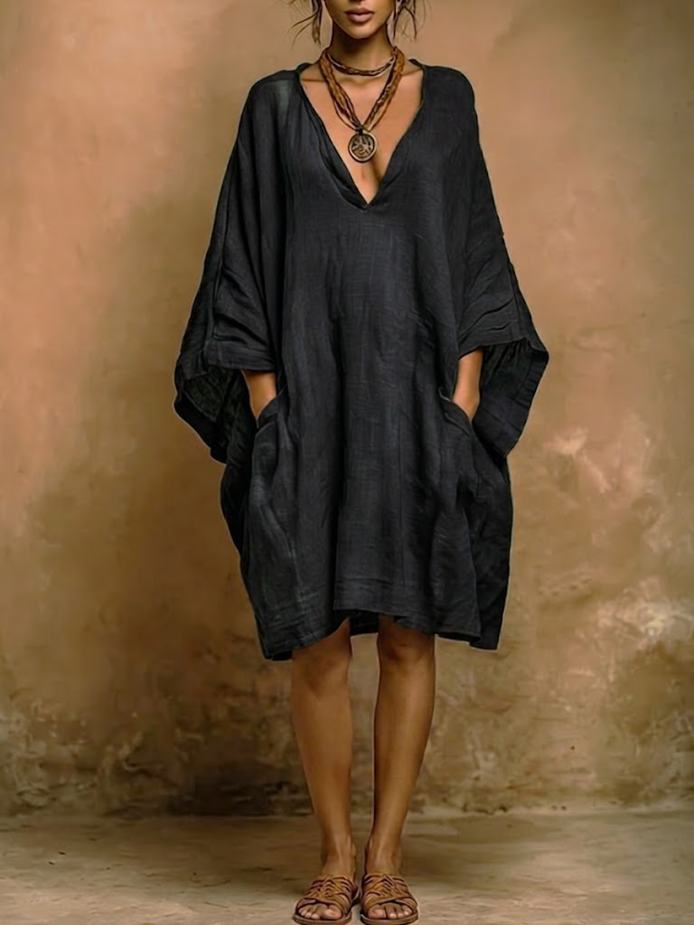 Solène | Robe Midi Bohème Fluide