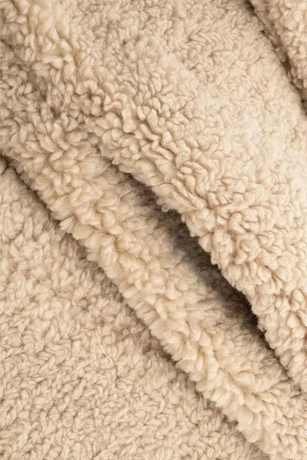 Emma | Manteau long effet peluche