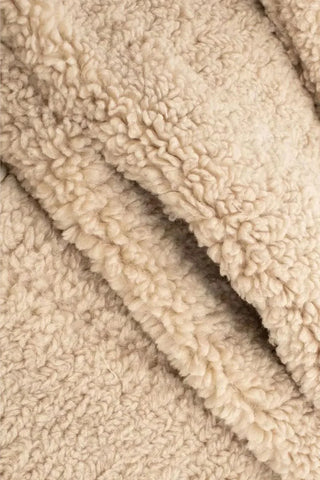 Emma | Manteau long effet peluche