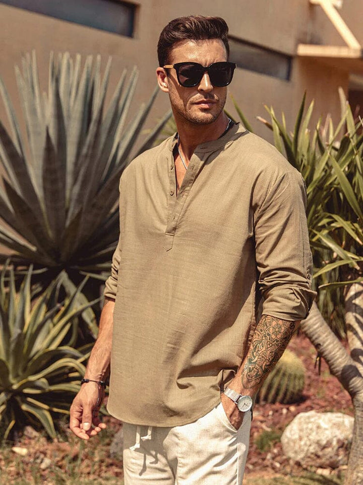 Bastien | Chemise en coton lin pour homme