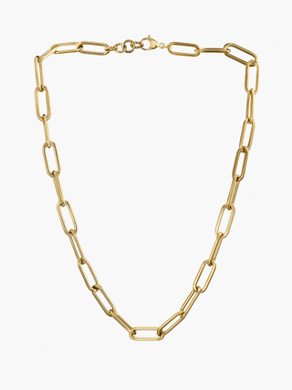 Collier plaqué or à motif nœud