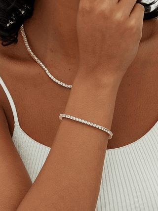 Bracelet Rivière plaqué or