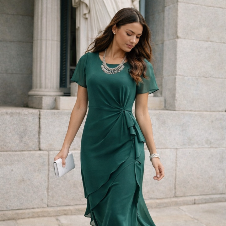 Clémence | Robe Midi Croisée