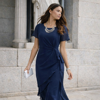 Clémence | Robe Midi Croisée