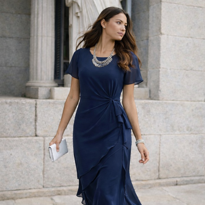 Clémence | Robe Midi Croisée