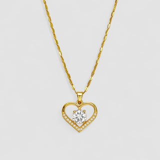 Amélia | Parure collier et bague plaquée or