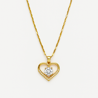 Amélia | Parure collier et bague plaquée or