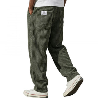 Sébastien | Pantalon en Velours Côtelé à Taille Élastique