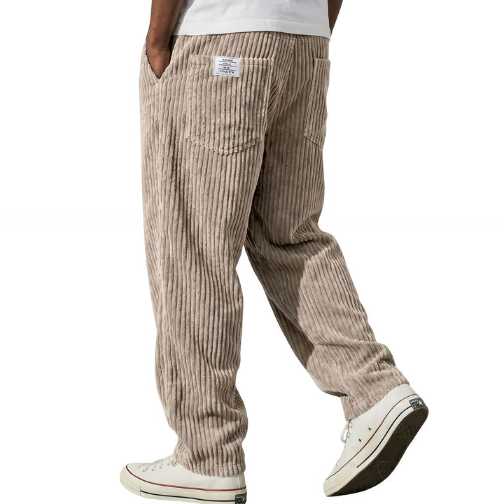 Sébastien | Pantalon en Velours Côtelé à Taille Élastique