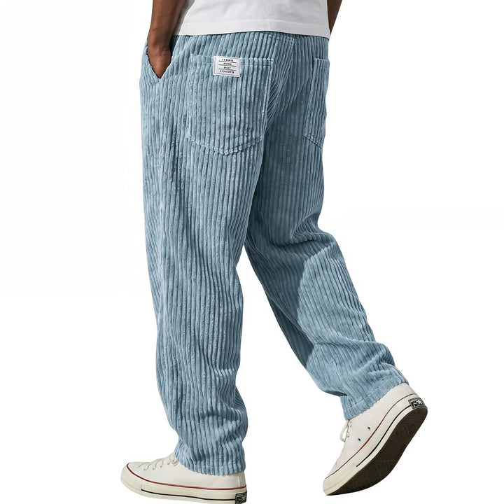 Sébastien | Pantalon en Velours Côtelé à Taille Élastique