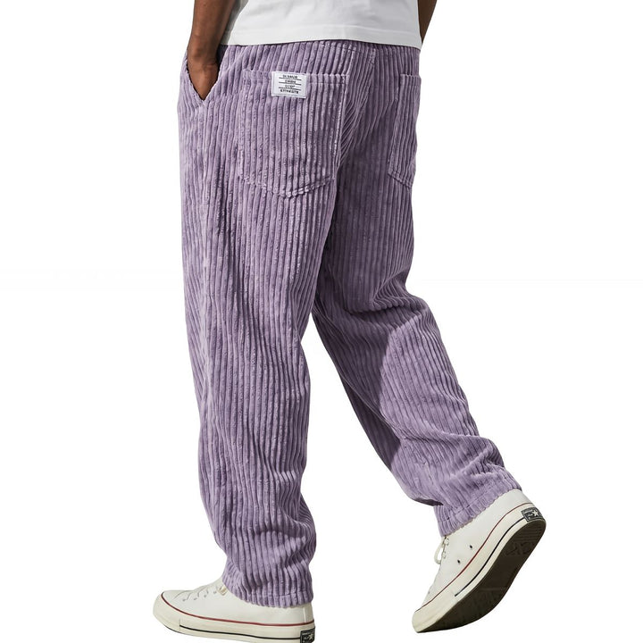 Sébastien | Pantalon en Velours Côtelé à Taille Élastique