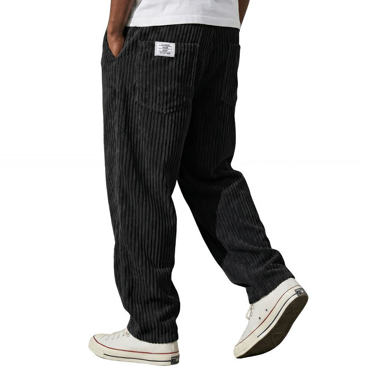 Sébastien | Pantalon en Velours Côtelé à Taille Élastique