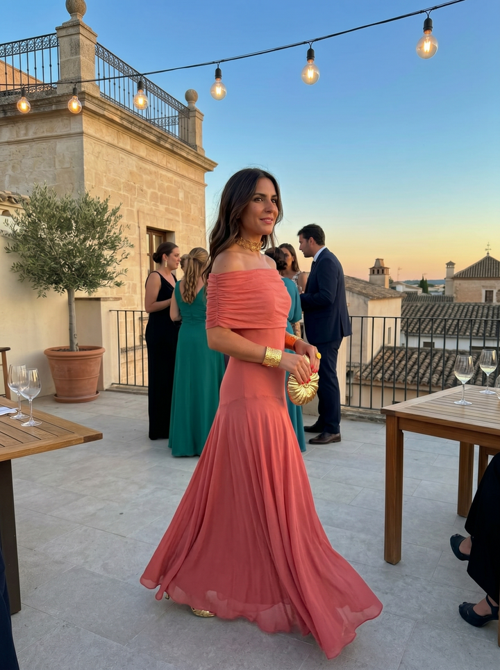 Sarah | Robe Maxi Élégante et Épurée