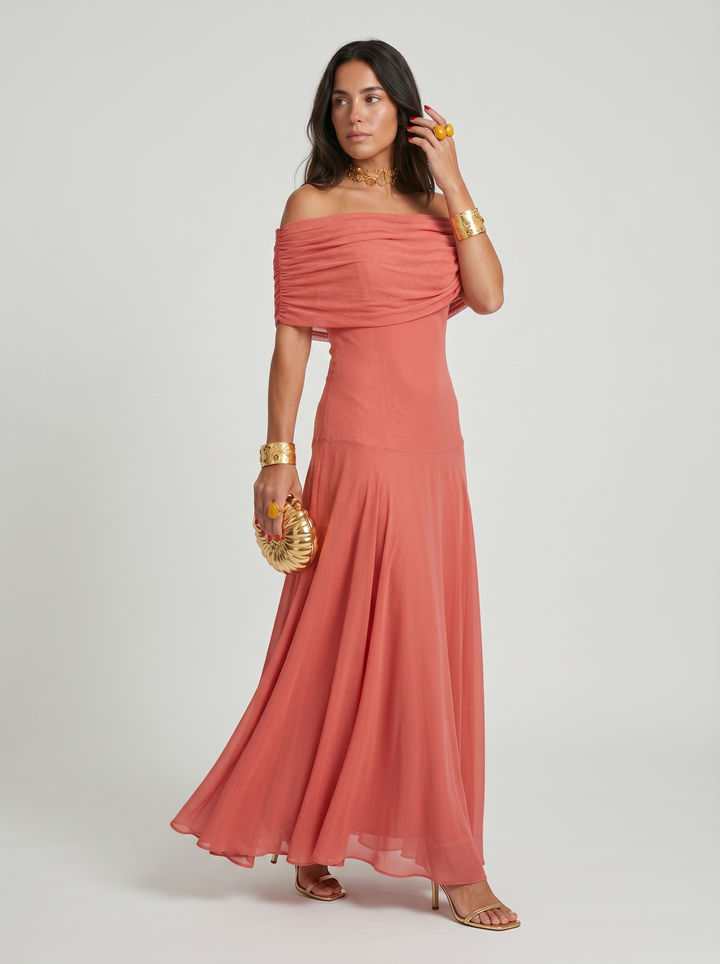 Sarah | Robe Maxi Élégante et Épurée