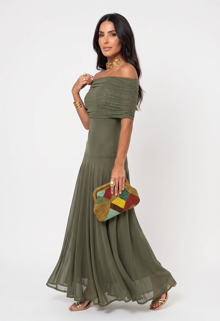 Sarah | Robe Maxi Élégante et Épurée