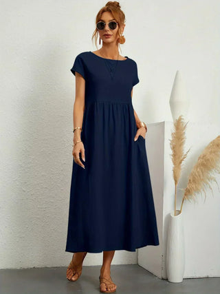 Gabrielle™ — Robe midi fluide élégance intemporelle