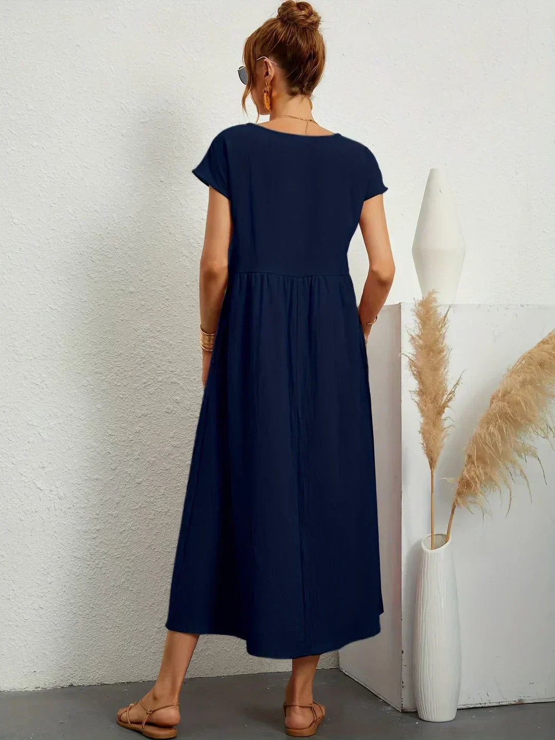 Gabrielle™ — Robe midi fluide élégance intemporelle