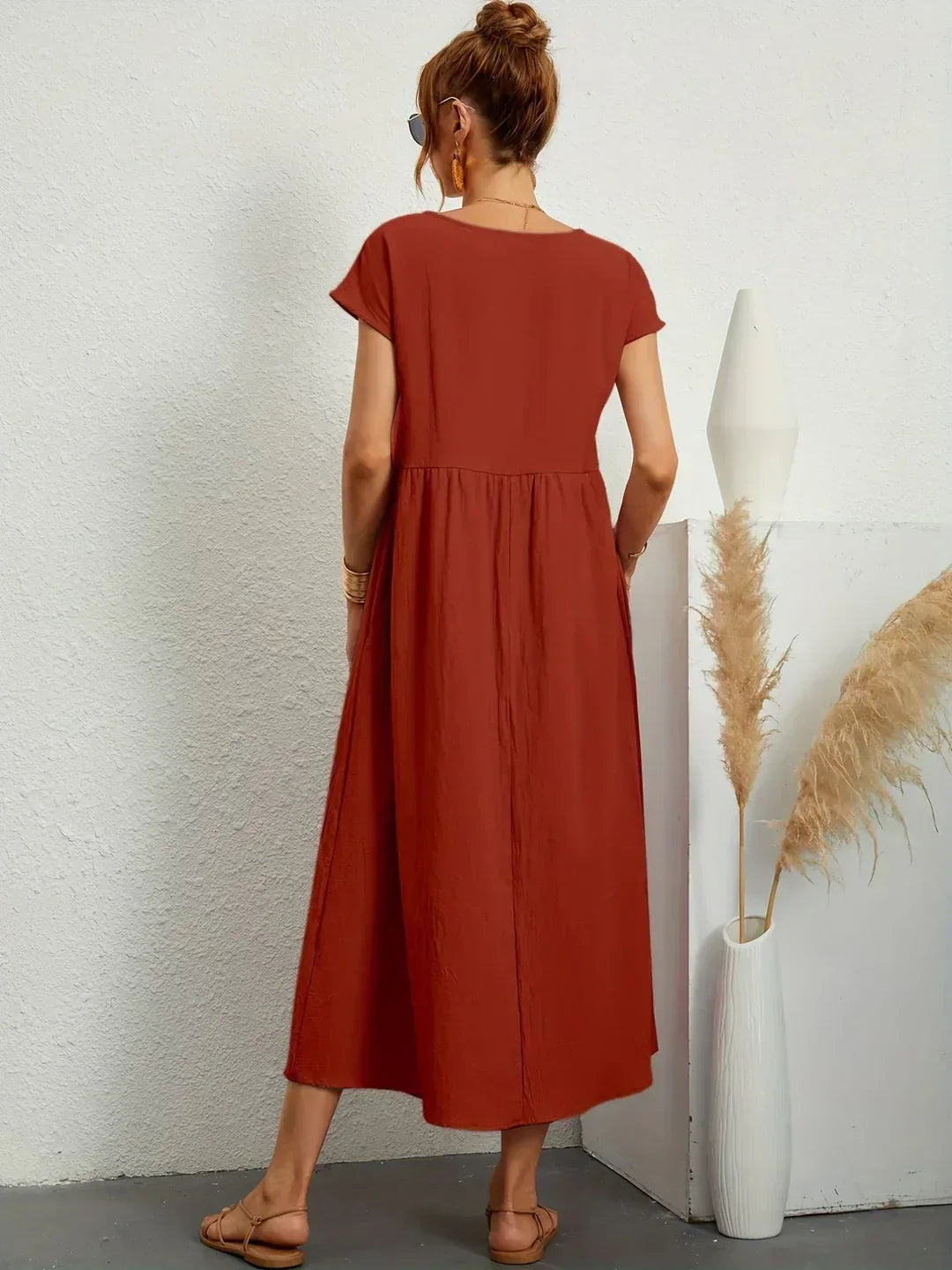 Gabrielle™ — Robe midi fluide élégance intemporelle