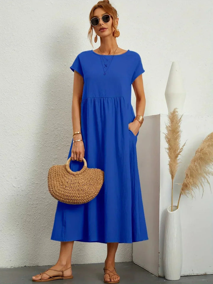 Gabrielle™ — Robe midi fluide élégance intemporelle